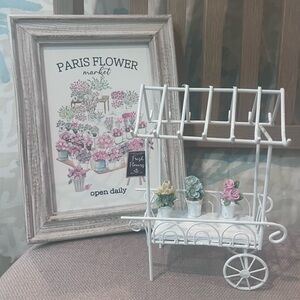 Mini Flower cart and sign